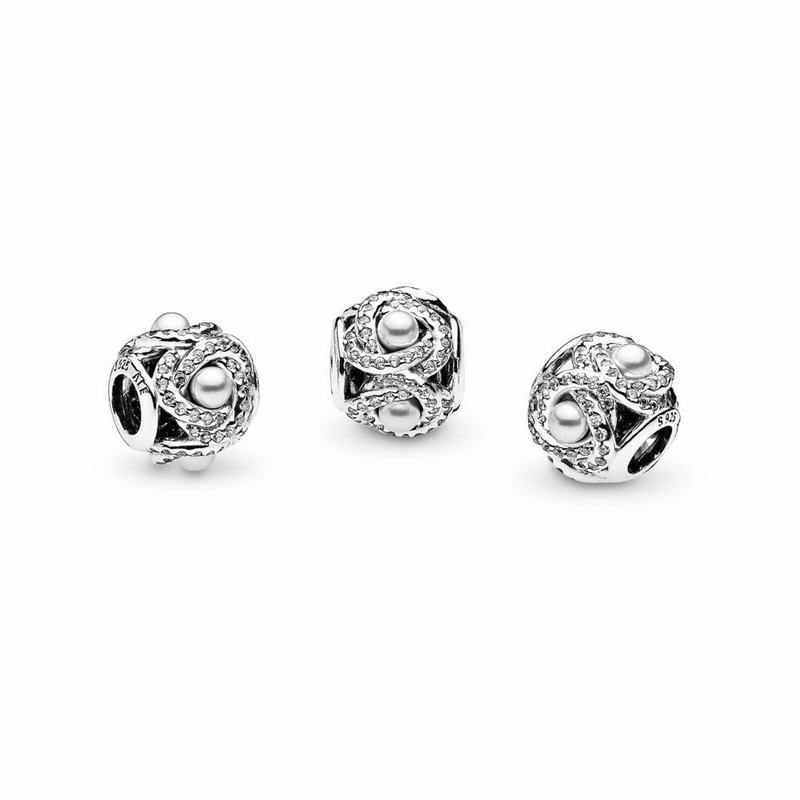 Pandora Luminous Love Knot Charm Silver Egypt CU3186054